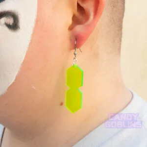 2000s Y2K cool s superman s stussy s gang graffiti millennium millennial primary school grade school middle school Lasercut laser cut design acrylic perspex plastic illustration green yellow pink neon semi translucent transparent neon rave fluorescent colours Earring earrings jewellery rave raver raving disco clubbing festival wear neon y2k clubwear hand made handmade cybertwee neon clubkid club kid carnival streetstyle harajuku street style cyber kinderwhore techno basement underground urban club kid klub kitsch party kei Altboy alternative style alt fashion clowncore aesthetic eboy egirl goblincore goth style grudge jfashion kidcore party kei pastel goth punk boy girl style queer LGBT shop buisness scenecore rainbowcore