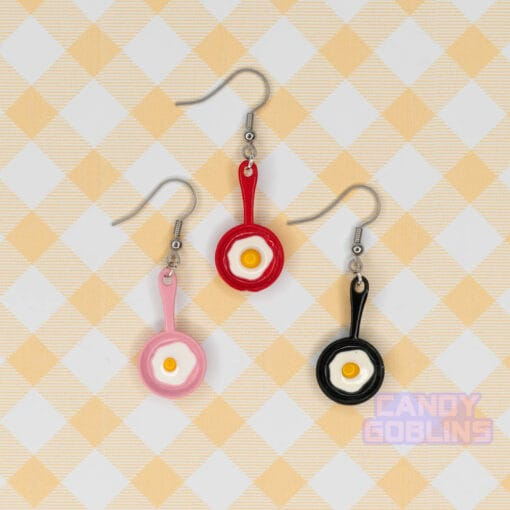 Frying Pan Egg Earrings - Image 7