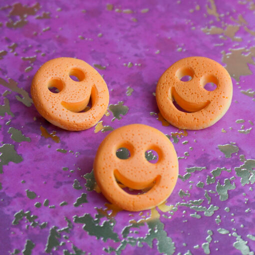 Brooch brooches pin pins badge badges button buttons smiley face british britain UK food smiley face smiley potato potatoes