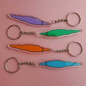 Worm on String Keychain - Candy Goblins