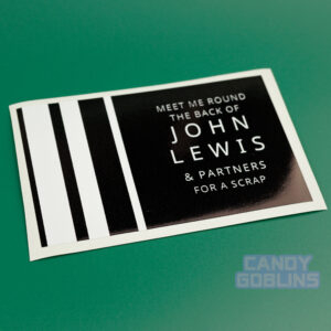John Lewis Scrap Sticker - Slap UK Britain Fight Novelty Meme Durable Waterproof Vinyl Candy Goblins