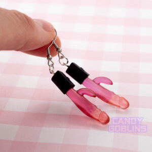 sex toys toy rabbit vibrator vibe quirky earrings earring jewellery kink kinky novelty hen party joke novelty