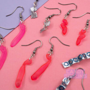 Condom condoms condom earrings condom packet feminism mini sex positive toys toy quirky earrings earring jewellery kink kinky novelty valentines day bdsm