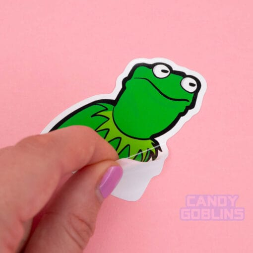 Uncomfortable Frog Sticker - Image 4