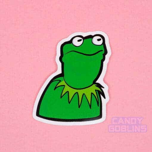 Uncomfortable Frog Sticker - Image 3