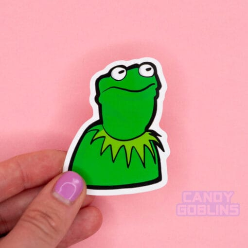 Uncomfortable Frog Sticker
