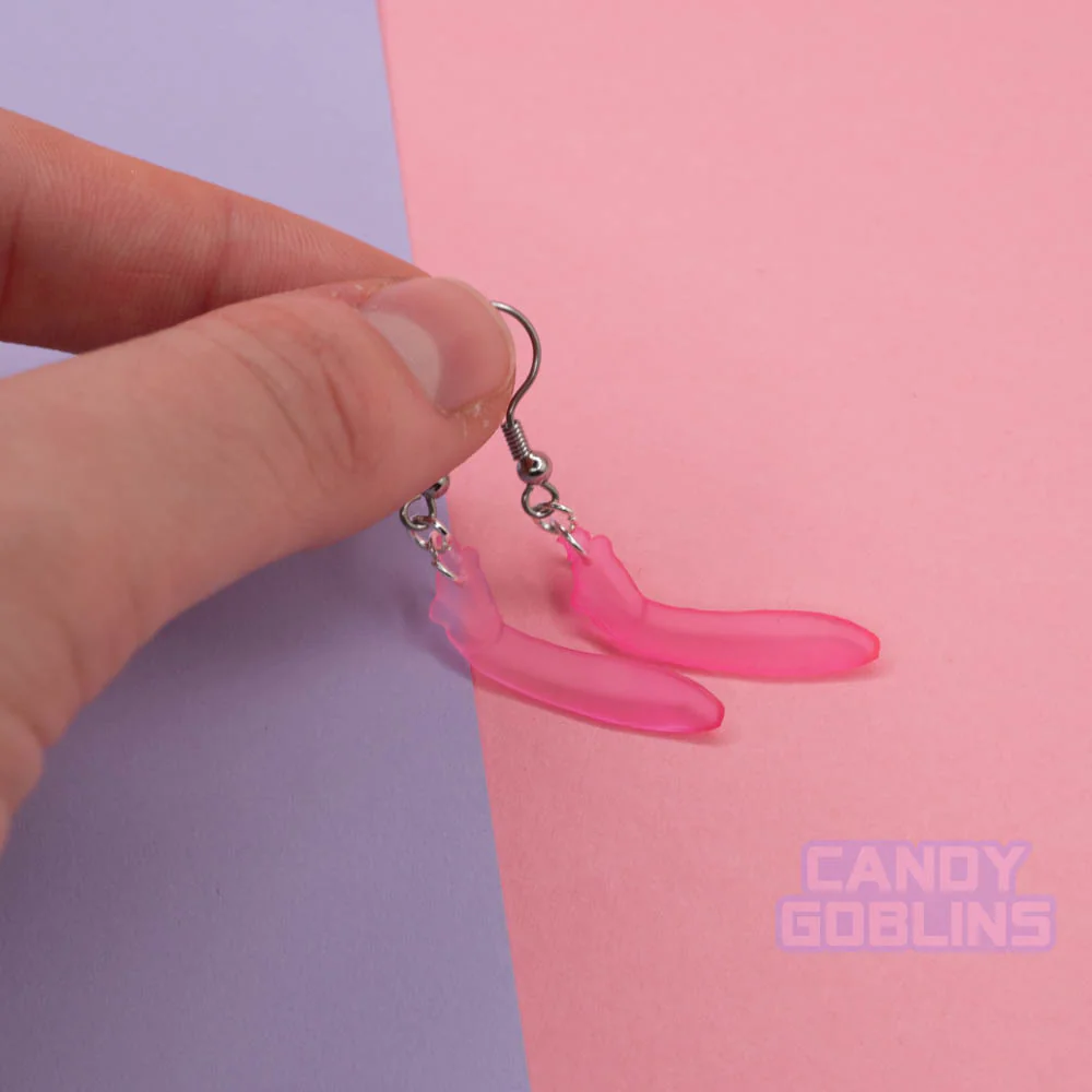 Condom condoms condom earrings condom packet feminism mini sex positive toys toy quirky earrings earring jewellery kink kinky novelty valentines day bdsm